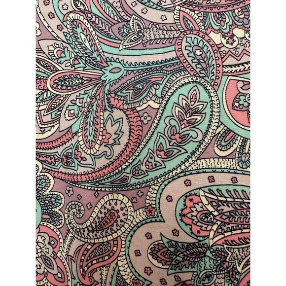 Talbots Women's Paisley Perfect Crop Pants, Size 10 Purple Colorful - Picture 3 of 11